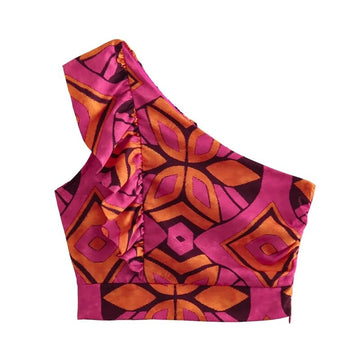 Yipinpay 2023 Print Midi Skirt Women Knot High Waist Slit Summer Skirts Sets Stylish Long Skirts For Women Vintage Boho Beach Skirt